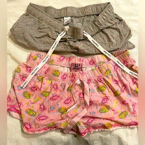 2 pair of sleep shorts